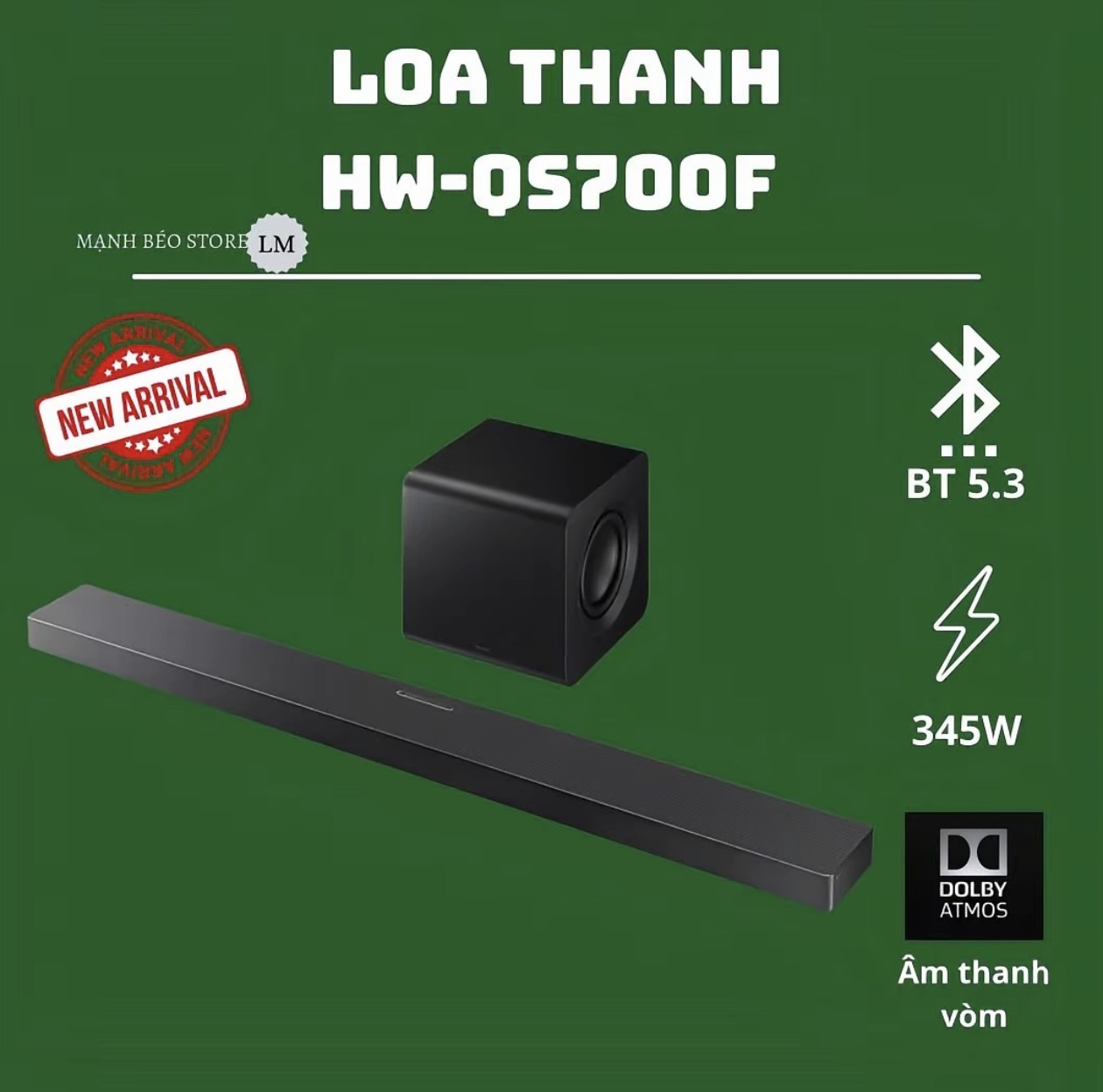 Loa thanh soundbar - Samsung QS-700F/xv 345w