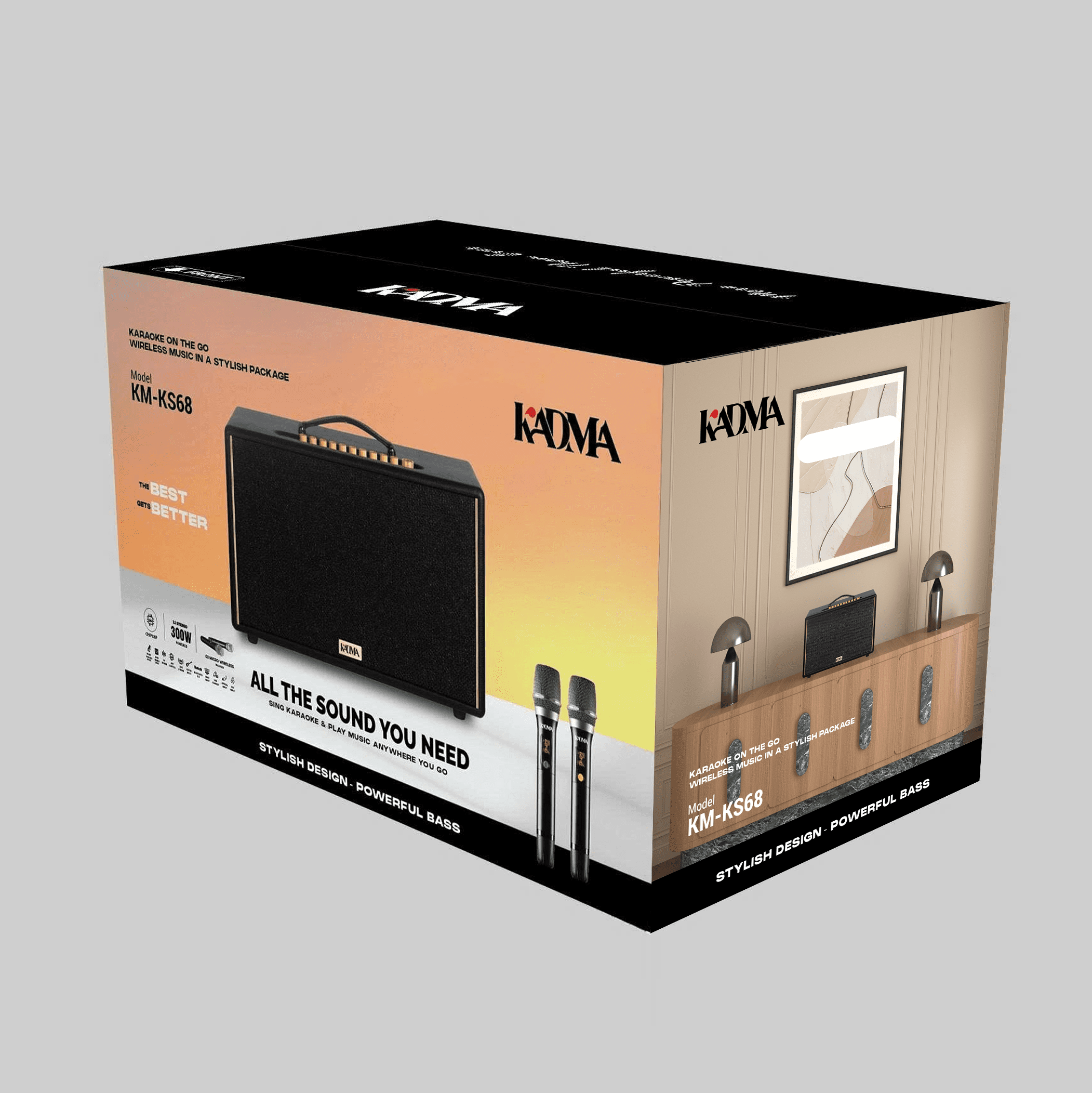 Loa karaoke di động Kadma - KS68 - 300W (Quà tặng trị giá 1 triệu) - Image 5