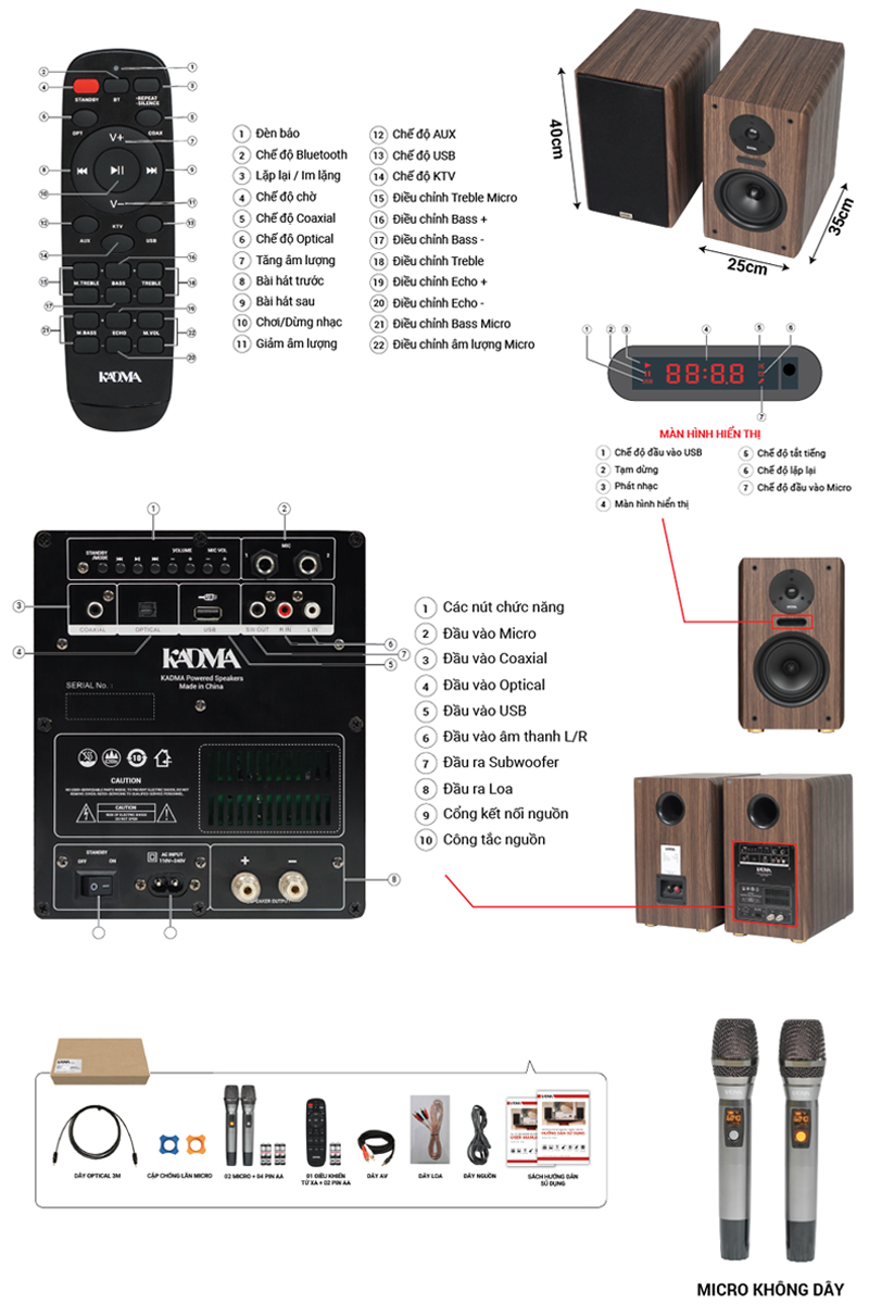 Dàn loa Kadma - BS36i - Bookshelf Active - Tặng bộ chân 1tr - Image 6
