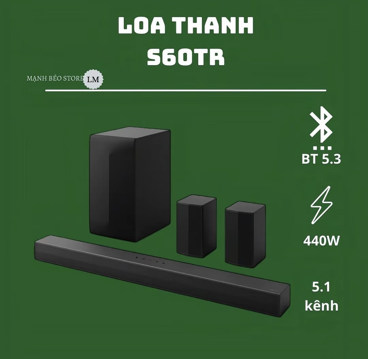 Loa thanh soundbar LG - S60TR - 440W