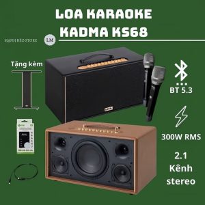 Loa karaoke di động Kadma - KS68 - 300W (Quà tặng trị giá 1 triệu)
