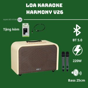 Loa Karaoke - Acnos Harmony V26 - 220W RMS